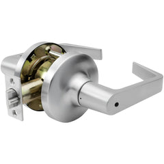 Lever Locksets; Lockset Type: Privacy; Key Type: Keyed Different; Back Set: 2-3/4; Cylinder Type: Non-Keyed; Material: Metal; Door Thickness: 1-3/4 to 2; Finish: Satin Chrome