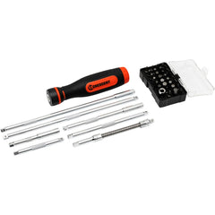 Screwdriver Sets; Screwdriver Types Included: Phillips, Slotted, Torx, Hex; Container Type: Case; Tether Style: Not Tether Capable