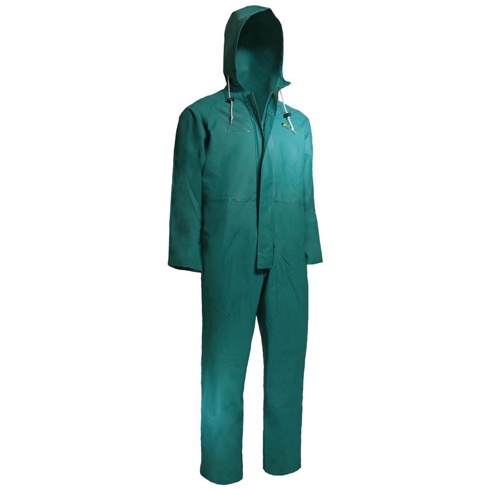 Rain Coveralls: Size 5X-Large, Nylon, Polyester & PVC