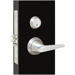 Lever Locksets; Lockset Type: Storeroom; Key Type: Keyed Different; Back Set: 2-3/4; Cylinder Type: Mortise; Material: Metal; Door Thickness: 1-3/4; Finish: Satin Stainless Steel