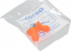 Earplugs: Vinyl, Contoured, Push-In Stem, Banded