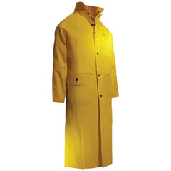 Rain Coat:  Size X-Large,  0,  Yellow,  Polyester & PVC