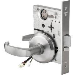 Lever Locksets; Lockset Type: Entrance; Key Type: Keyed Different; Back Set: 2-3/4; Cylinder Type: None; Material: Metal; Door Thickness: 1-3/4; Finish: Satin Chrome