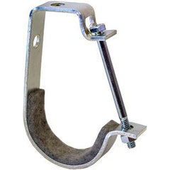 Felt Lined Hanger: 1-1/4" Pipe, Carbon Steel