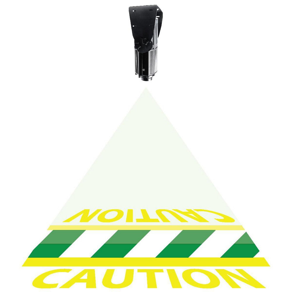 LED Sign Projectors; Sign Type: Pedestrian Crosswalk; Legend: Caution; Bilingual: No; Language: English; Color: White, Yellow, Green; Maximum Projection: 40 ft; Mounting Location: Ceiling; Wattage: 200.000