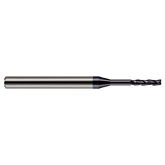 Square End Mill: 0.0150" Dia, 0.0750" LOC, 3 Flute, Solid Carbide