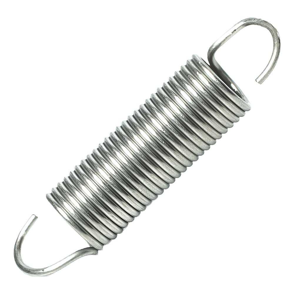 Extension Springs; End Type: Hook; Outside Diameter (mm): 22.0000; Spring Rate: 1.6000; Material: Stainless Steel; Overall Length (Decimal Inch): 6.0980