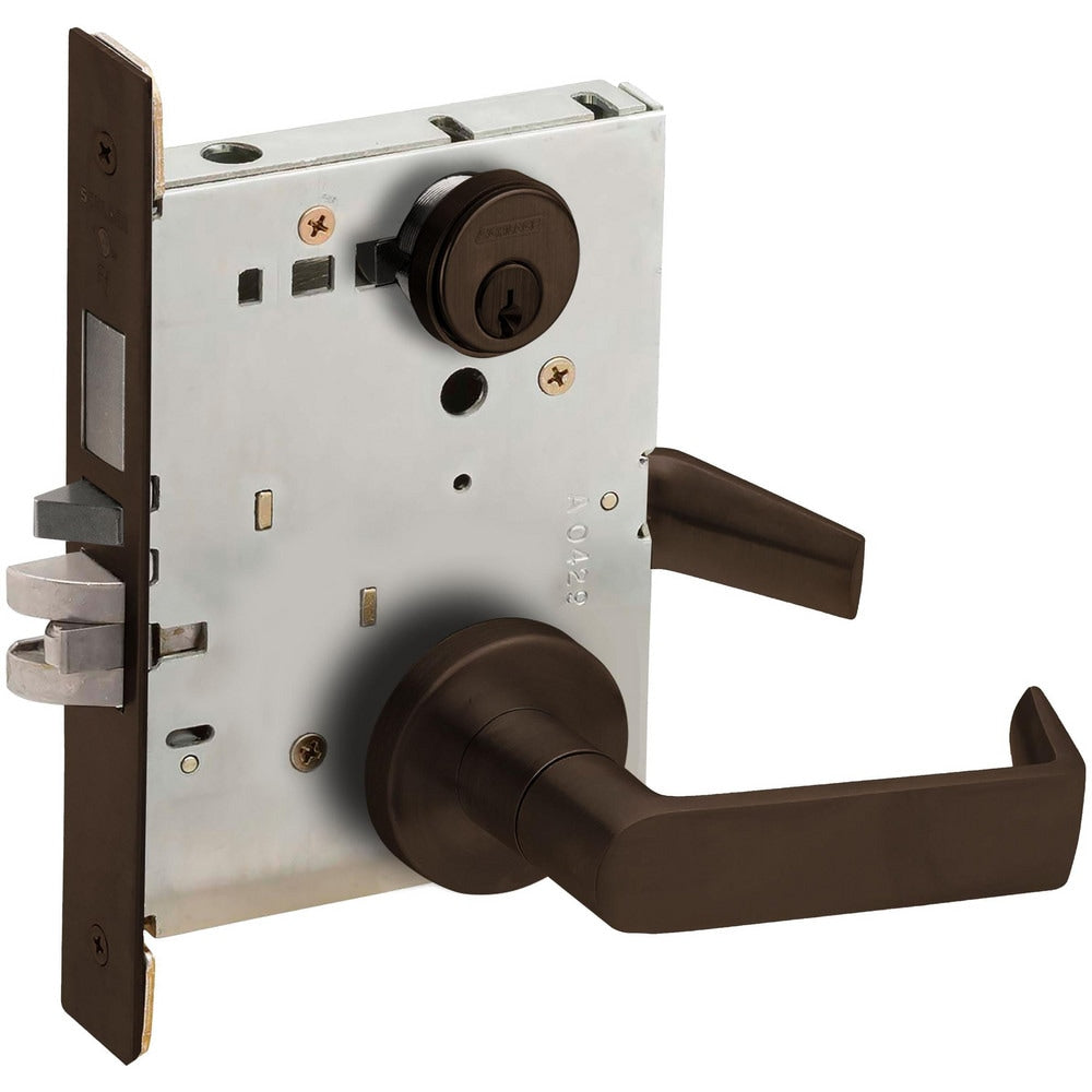 Lever Locksets; Lockset Type: Entrance; Key Type: Keyed Different; Back Set: 2-3/4; Cylinder Type: Conventional; Material: Metal; Door Thickness: 1-3/4; Finish: Dark Oxidized Satin Bronze Oil Rubbed