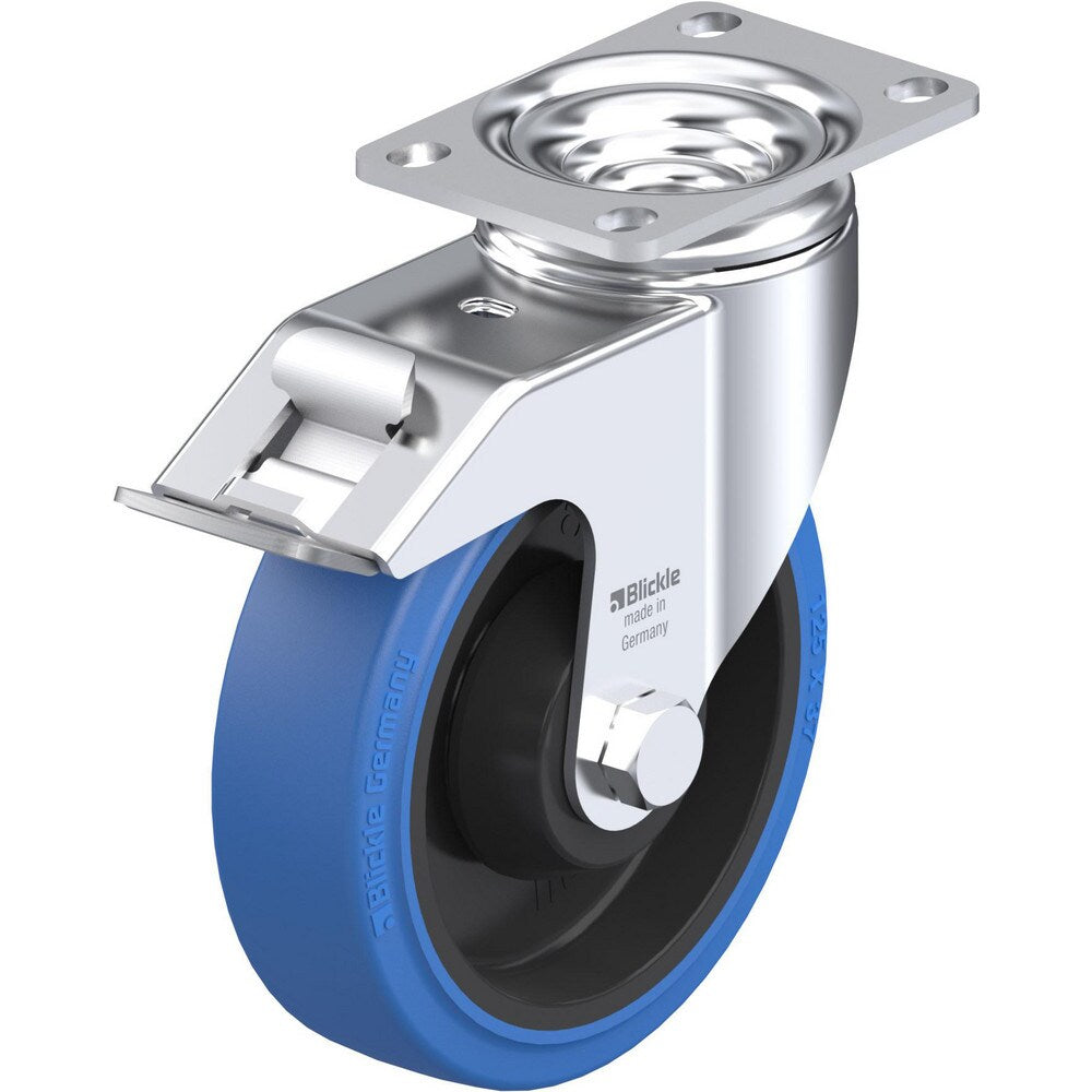 Top Plate Casters; Mount Type: Plate; Number of Wheels: 1.000; Wheel Diameter (Inch): 6; Wheel Material: Polyurethane; Wheel Width (Inch): 2; Wheel Color: Green