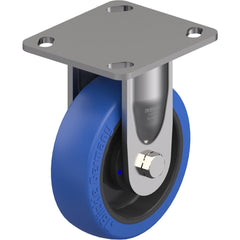 Top Plate Casters; Mount Type: Plate; Number of Wheels: 1.000; Wheel Diameter (Inch): 8; Wheel Material: Polyurethane; Wheel Width (Inch): 2; Wheel Color: Blue