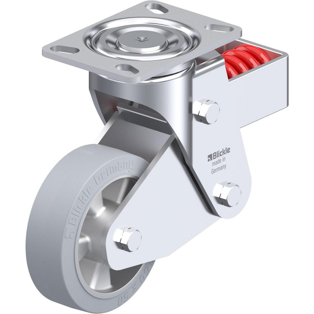 Top Plate Casters; Mount Type: Plate; Number of Wheels: 1.000; Wheel Diameter (Inch): 4; Wheel Material: Rubber; Wheel Width (Inch): 1-9/16; Wheel Color: Black