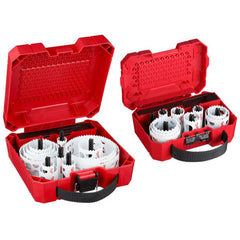 Hole Saw Kits; Minimum Saw Diameter (Decimal Inch): 3/4; Maximum Saw Diameter (Decimal Inch): 5; Number of Hole Saws: 21; Cutting Edge Style: Toothed; Material: Bi-Metal; Material Application: Wood