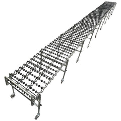 Gravity Conveyors; Conveyor Type: Skate Wheel; Component: Flexible Skate Wheel Conveyor; Telescopic: Yes; Overall Width: 28; Roller Diameter: 1.9000; Minimum Extended Length: 8.1 ft; Maximum Extended Length: 32.5000; Minimum Height (Inch): 28.0000