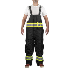 Coveralls & Overalls; Garment Style: General Purpose, Overalls; Size: X-Large; Color: Black, Fluorescent Yellow-Green; Material: 420D Polyurethane Coated Nylon, Polyester; Hazardous Protection Level: Non-Hazardous; Ankle Style: Open