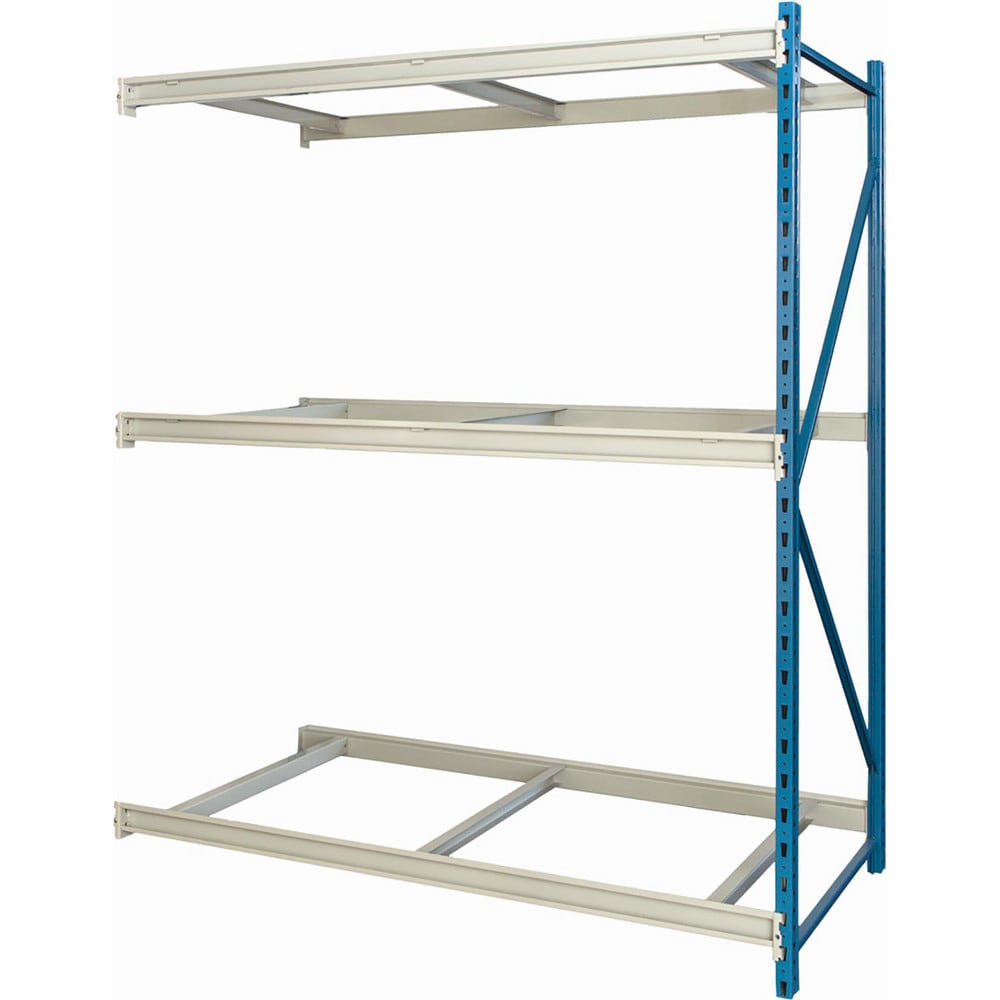 Storage Racks; Rack Type: Bulk Rack Add-On; Overall Width (Inch): 60; Overall Height (Inch): 87; Overall Depth (Inch): 24; Material: Steel; Color: Marine Blue, Light Gray; Finish: Powder Coated