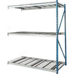 Storage Racks; Rack Type: Bulk Rack Add-On; Overall Width (Inch): 60; Overall Height (Inch): 87; Overall Depth (Inch): 24; Material: Steel; Color: Marine Blue, Light Gray; Finish: Powder Coated