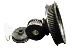 Timing Belt Pulleys; Pitch Diameter: 3.82 mm, 3.82 in; Face Width: 0.5 mm, 0.5 in