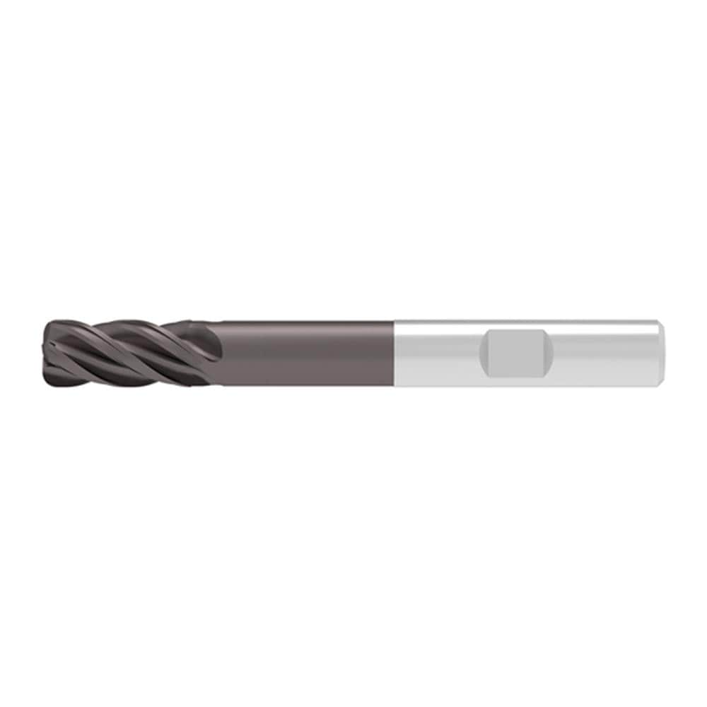 Corner Radius End Mill: 20.00 mm Dia, 38.00 mm LOC, 3.00 mm Radius, 4 Flute, Solid Carbide