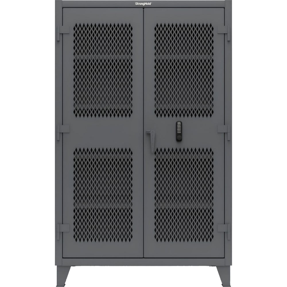 Steel Ventilated Storage Cabinet: 48" Wide, 24" Deep, 78" High