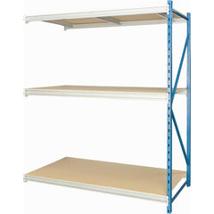 Storage Racks; Rack Type: Bulk Rack Add-On; Overall Width (Inch): 96; Overall Height (Inch): 87; Overall Depth (Inch): 24; Material: Steel; Color: Marine Blue, Light Gray; Finish: Powder Coated