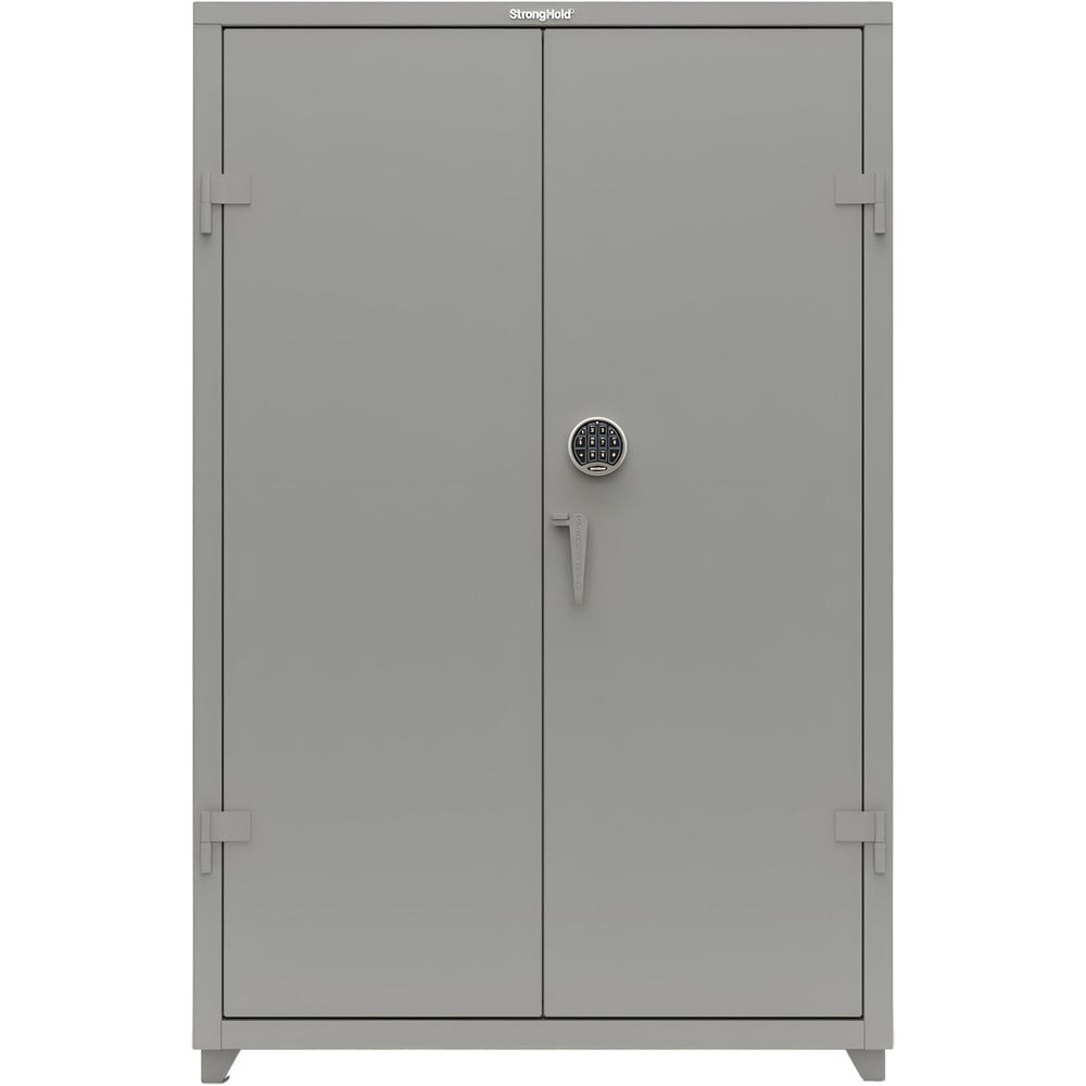 Steel Extra Heavy Duty Storage Cabinet: 48" Wide, 24" Deep, 72" High