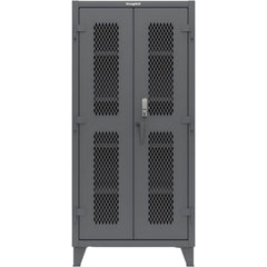 Steel Ventilated Storage Cabinet: 36" Wide, 24" Deep, 78" High