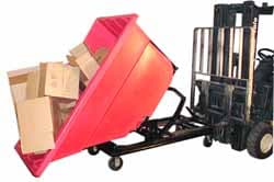 Polyethylene Basket Truck: 1,000 lb Capacity, 44" High, 31-3/4" Wide, 74" Long