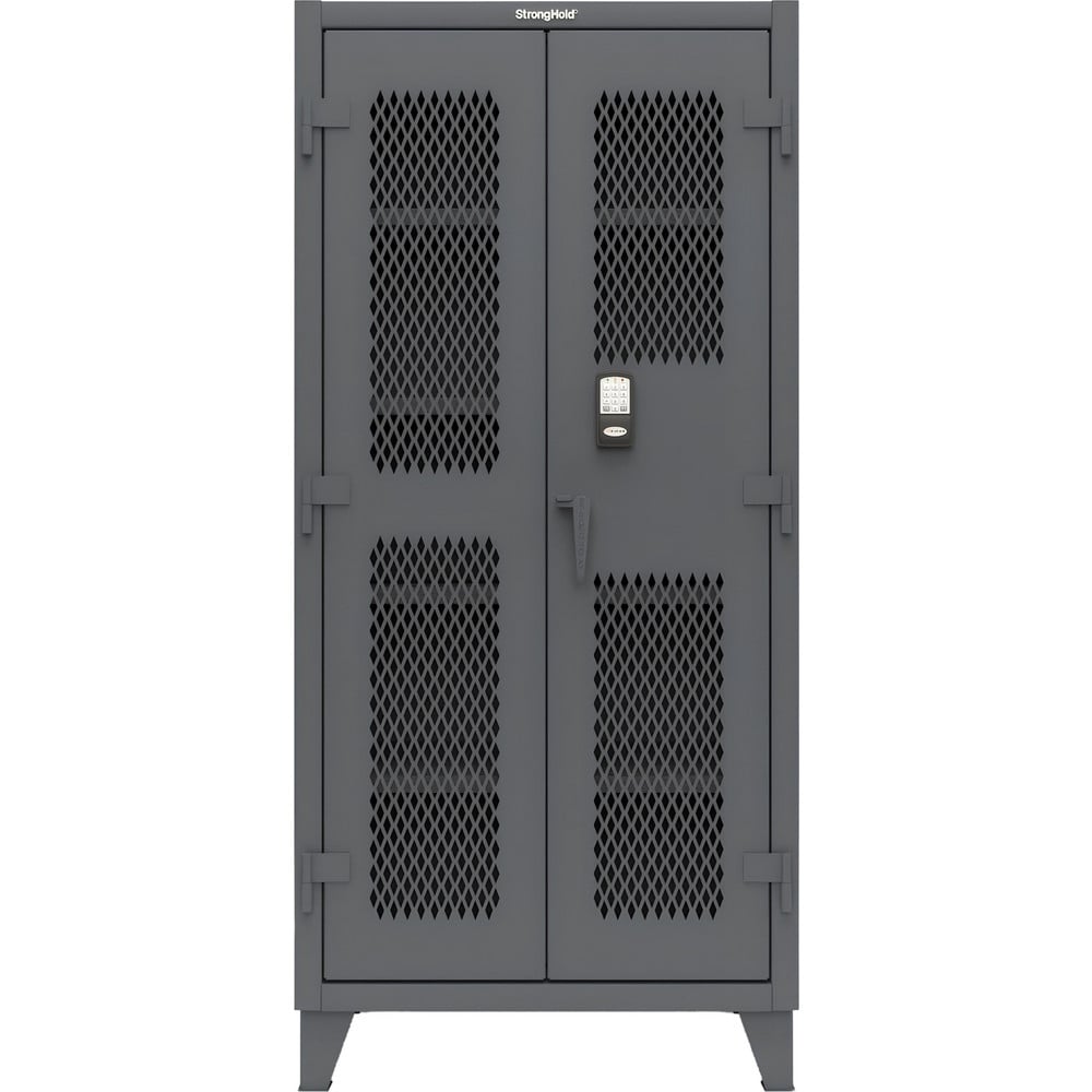 Steel Ventilated Storage Cabinet: 36" Wide, 24" Deep, 78" High