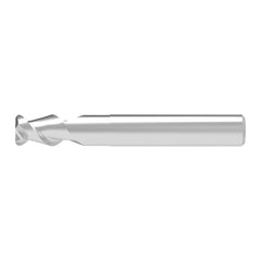 Corner Radius End Mill: 10.00 mm Dia, 16.00 mm LOC, 1.50 mm Radius, 2 Flute, Solid Carbide