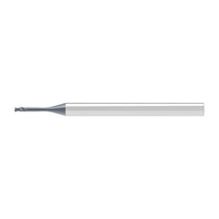 Corner Radius End Mill: 1.00 mm Dia, 0.60 mm LOC, 0.20 mm Radius, 2 Flute, Solid Carbide