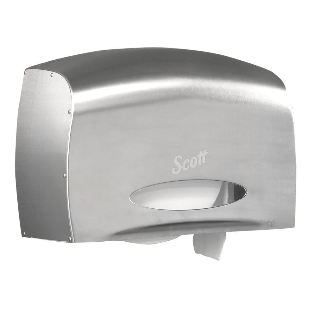 Pro Coreless Jumbo Roll Toilet Paper Dispenser, with Stub Roll, Stainless Steel, 14.25" x 9.75" x 6.00"