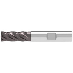 Corner Chamfer End Mill: 6.00 mm Dia, 13.00 mm LOC, 4 Flute, 0.10 mm Chamfer Width, Solid Carbide