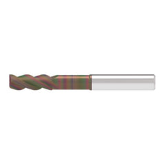 Corner Radius End Mill: 10.00 mm Dia, 26.00 mm LOC, 0.50 mm Radius, 3 Flute, Solid Carbide