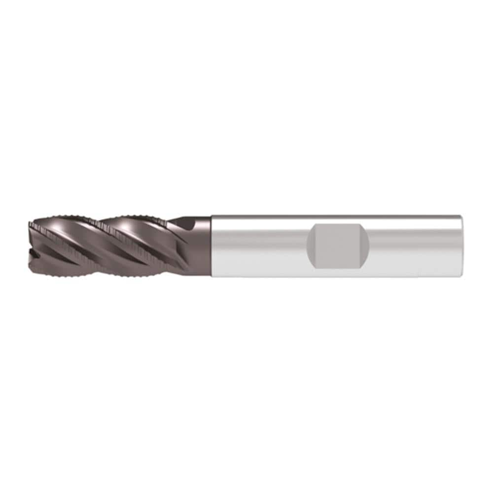 Corner Chamfer End Mill: 16.00 mm Dia, 32.00 mm LOC, 4 Flute, 0.35 mm Chamfer Width, Solid Carbide