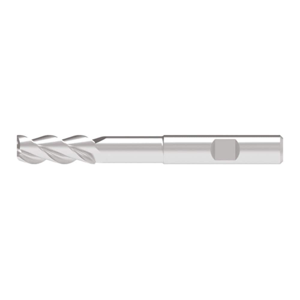 Corner Radius End Mill: 20.00 mm Dia, 52.00 mm LOC, 3.00 mm Radius, 3 Flute, Solid Carbide