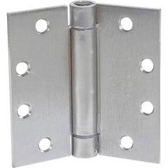 Commercial Hinges; Mount Type: Full-Mortise; Hinge Material: Steel; Length (Inch): 5; Finish: Satin Stainless Steel; Door Leaf Height (Decimal Inch): 5.0000; Door Leaf Width (Decimal Inch): 2.2500; Frame Leaf Height (Decimal Inch): 5.0000