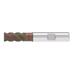 Corner Chamfer End Mill: 14.00 mm Dia, 29.00 mm LOC, 4 Flute, 0.20 mm Chamfer Width, Solid Carbide