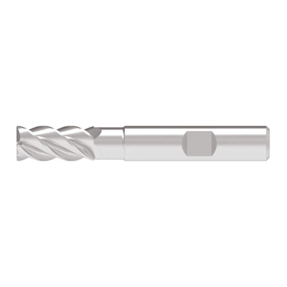 Corner Chamfer End Mill: 20.00 mm Dia, 42.00 mm LOC, 4 Flute, 0.20 mm Chamfer Width, Solid Carbide