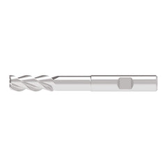 Corner Radius End Mill: 12.00 mm Dia, 31.00 mm LOC, 2.00 mm Radius, 3 Flute, Solid Carbide