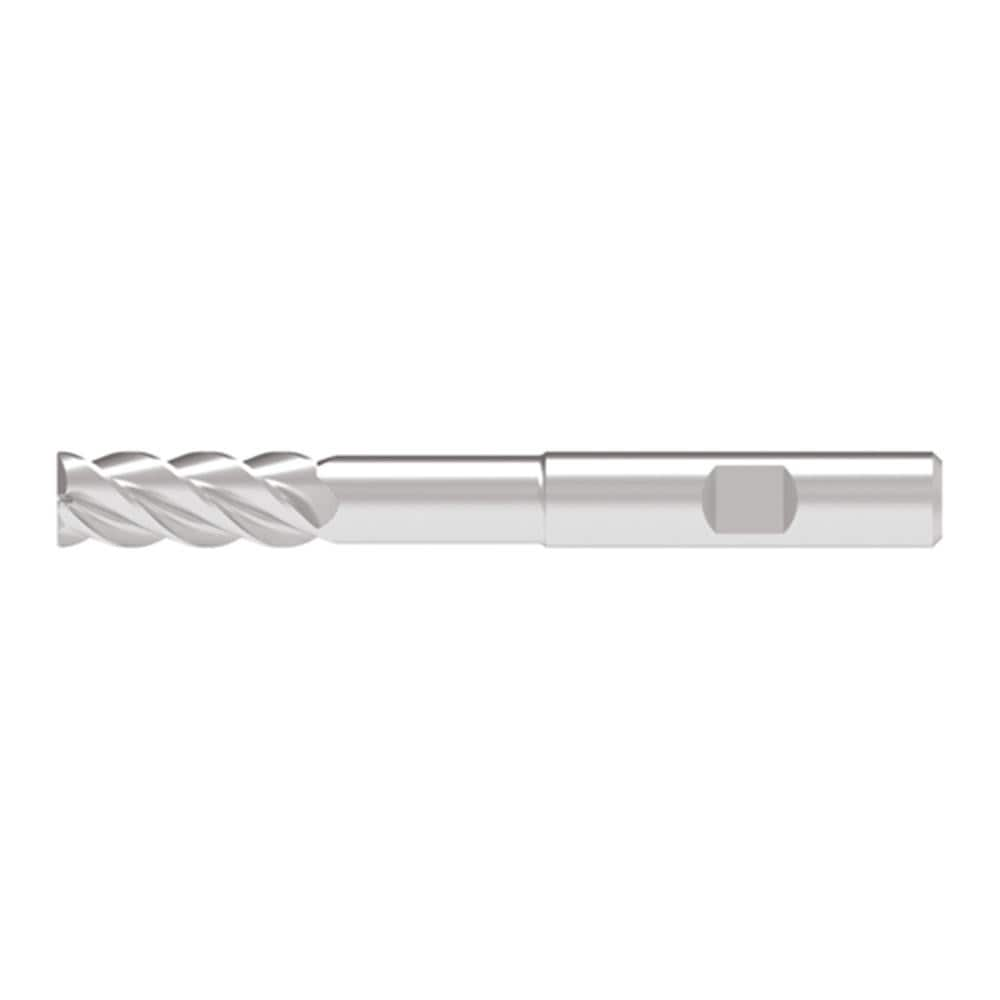 Corner Chamfer End Mill: 10.00 mm Dia, 26.00 mm LOC, 4 Flute, 0.20 mm Chamfer Width, Solid Carbide