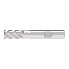 Corner Chamfer End Mill: 5.00 mm Dia, 10.50 mm LOC, 4 Flute, 0.10 mm Chamfer Width, Solid Carbide