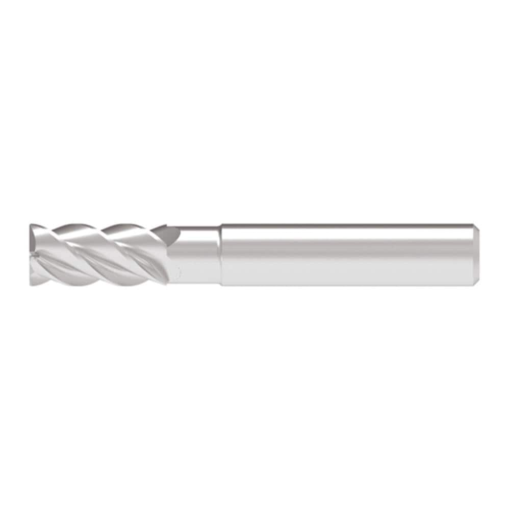 Corner Chamfer End Mill: 5.00 mm Dia, 10.50 mm LOC, 4 Flute, 0.10 mm Chamfer Width, Solid Carbide