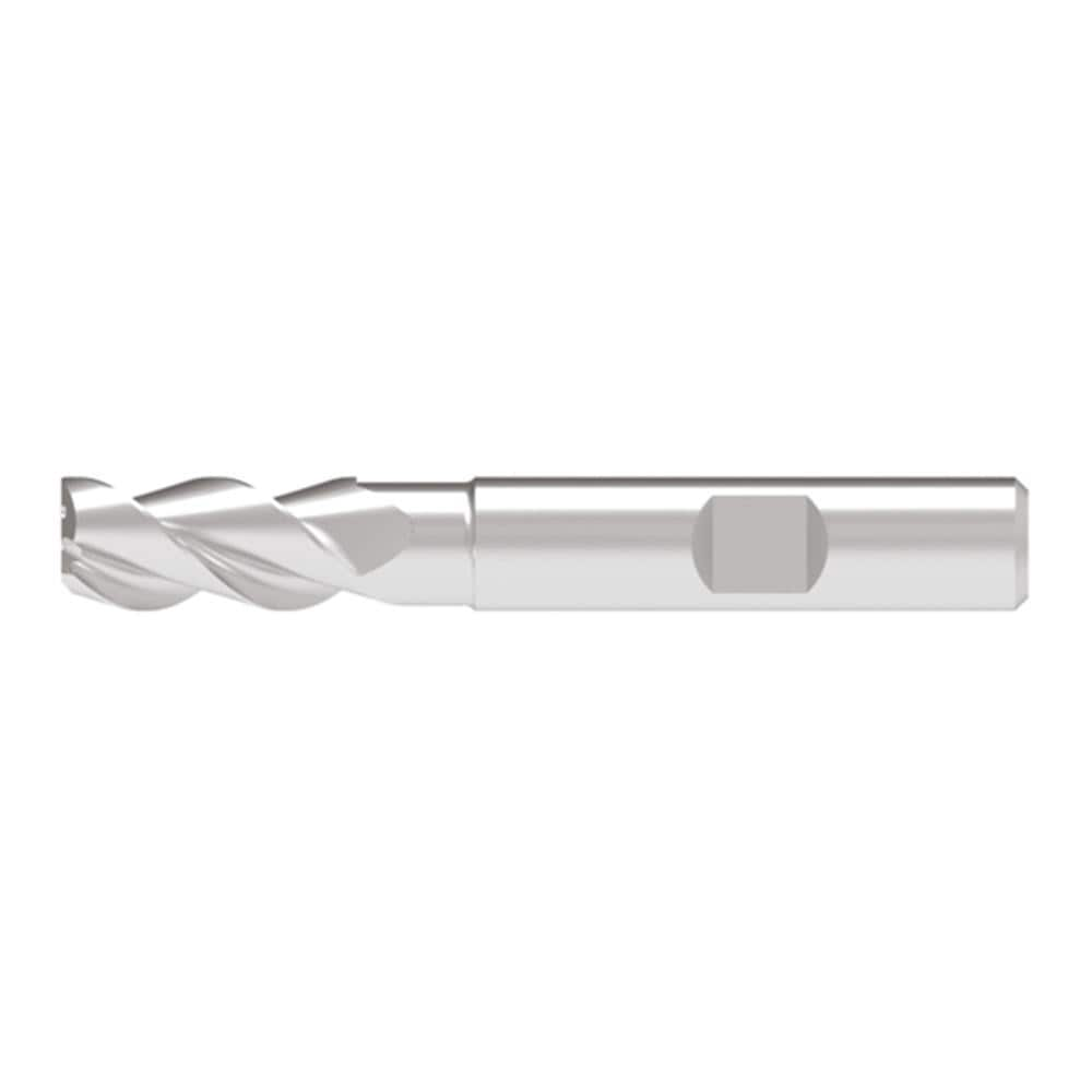 Corner Radius End Mill: 6.00 mm Dia, 13.00 mm LOC, 0.50 mm Radius, 3 Flute, Solid Carbide