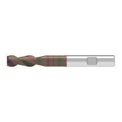 Corner Chamfer End Mill: 15.50 mm Dia, 41.00 mm LOC, 2 Flute, 0.10 mm Chamfer Width, Solid Carbide