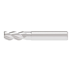 Corner Radius End Mill: 12.00 mm Dia, 25.00 mm LOC, 3.00 mm Radius, 3 Flute, Solid Carbide