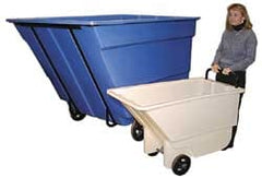 Polyethylene Basket Truck: 3 cu yd, 2,800 lb Capacity, 56" High, 56-1/4" Wide, 81-1/4" Long