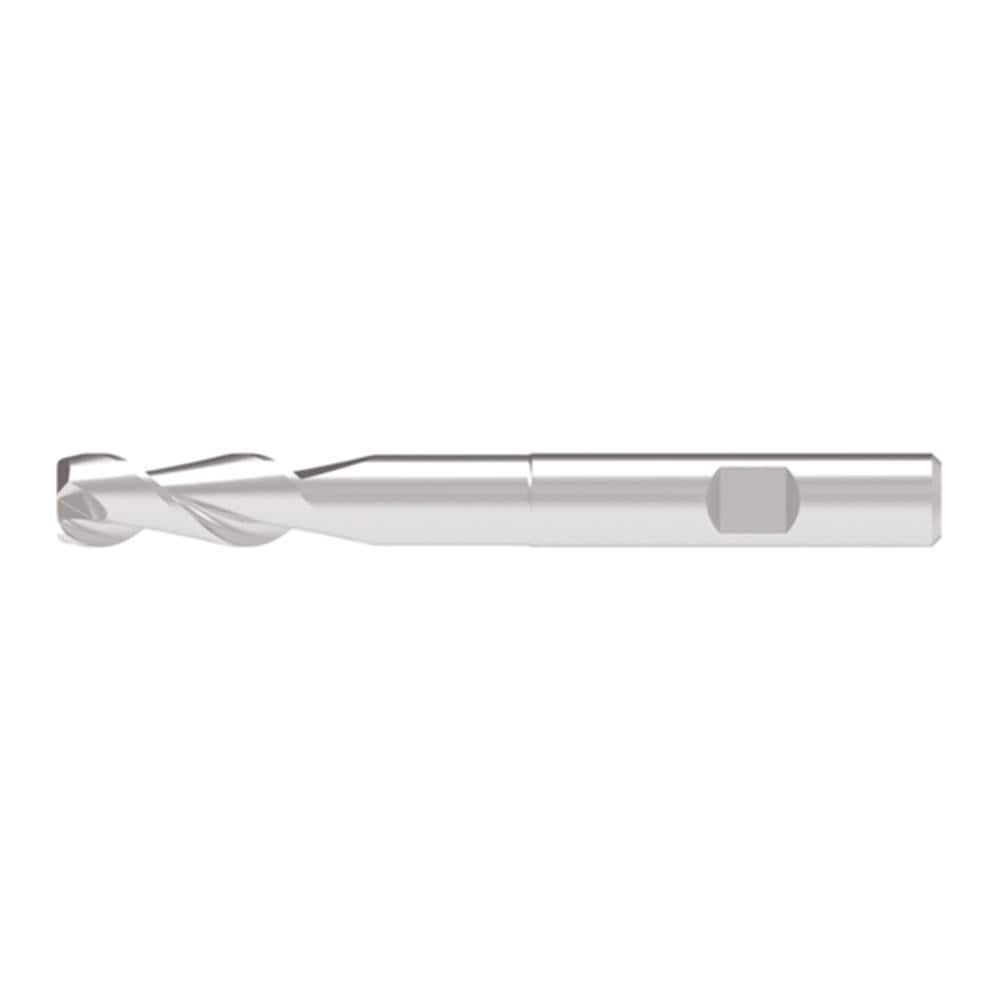 Corner Chamfer End Mill: 17.50 mm Dia, 47.00 mm LOC, 2 Flute, 0.10 mm Chamfer Width, Solid Carbide