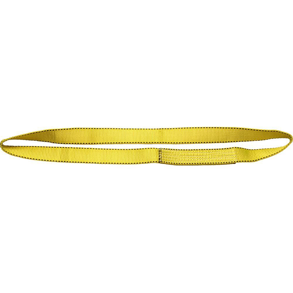 Endless, Type 5 Web Sling: 3' Long, 2" Wide, 6200 lb Vertical Capacity, Nylon