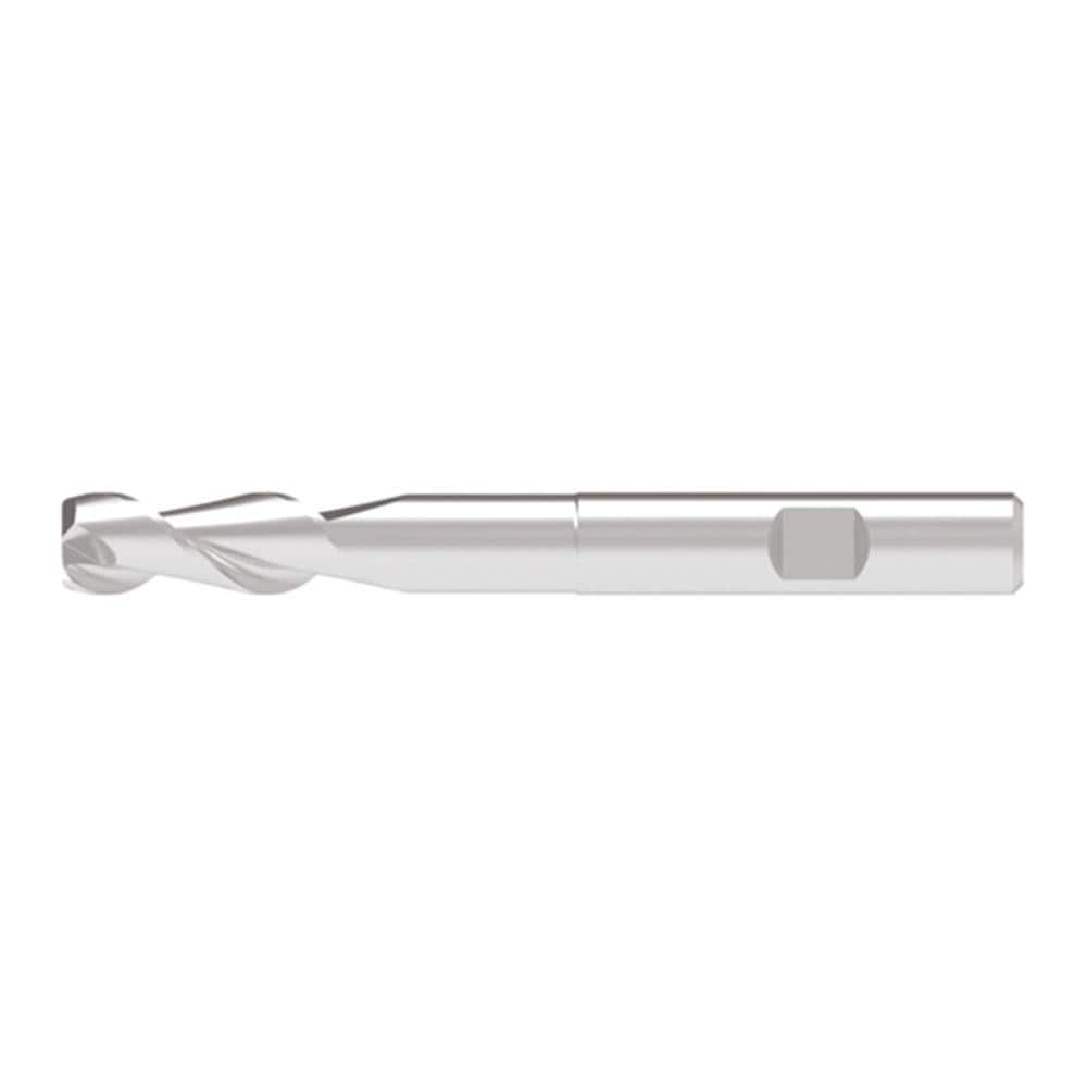 Corner Chamfer End Mill: 9.50 mm Dia, 26.00 mm LOC, 2 Flute, 0.10 mm Chamfer Width, Solid Carbide