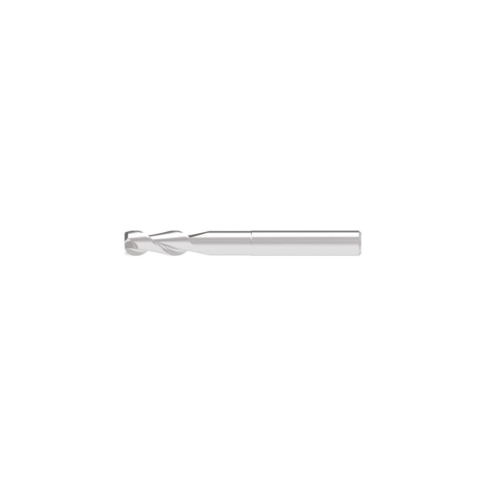 Corner Chamfer End Mill: 5.50 mm Dia, 16.00 mm LOC, 2 Flute, 0.10 mm Chamfer Width, Solid Carbide